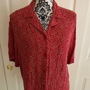 CAROLE LITTLE SPORT SHORT SLEEVE BLOUSE.